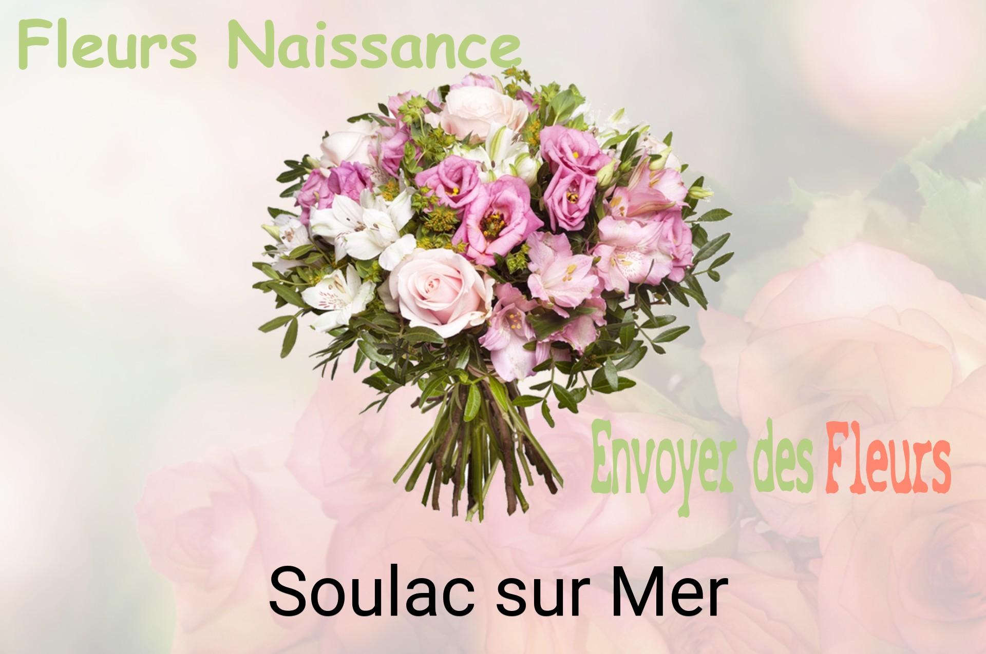 Bouquet de fleurs de naissance livré à Soulac-sur-Mer